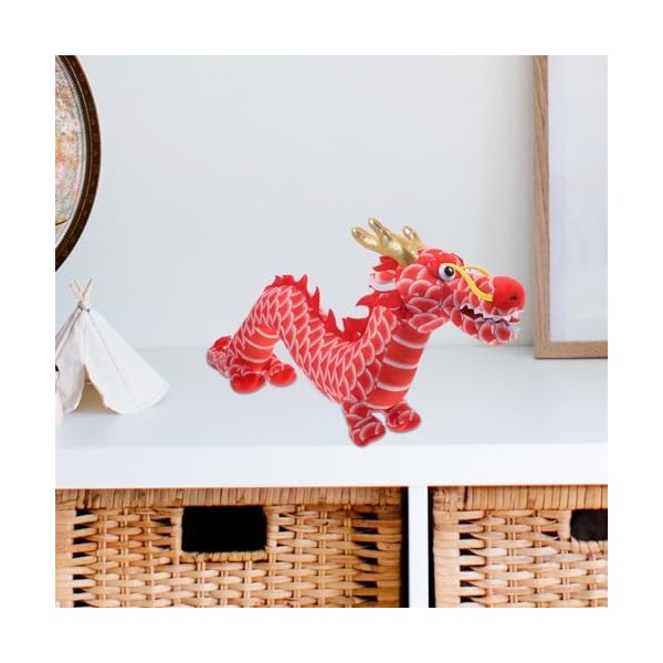 ABOOFAN Nouvel an Chinois 2024 Dragon en Peluche Zodiaque Dragon Poupées 60 Cm De Long Dragon Peluche Oreiller en Peluche Ann