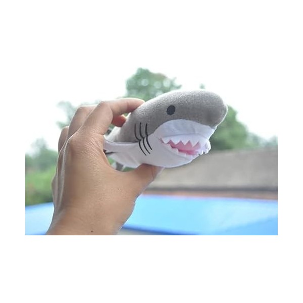 Ermano Peluche 20Cm Simulation Animal Requin Blanc Simulation Animal Marin Peluche Garçon Fille Cadeau danniversaire Chambre