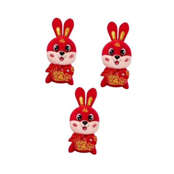 PRETYZOOM 2 Pièces Lapin De Poisson De Bon Augure Adorable Décor De Lapin Poupée De Lapin en Peluche en Peluche Poupée Lapin 