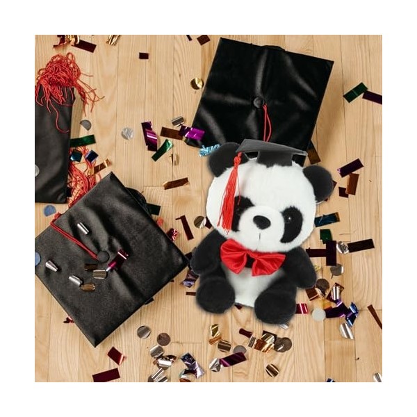 Didiseaon Diplômé Ph.d. Panda Oreiller Câlin danimaux Peluche Panda Joli Oreiller en Peluche Poupées Panda De Remise des Dip