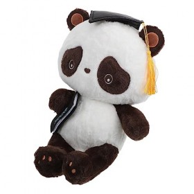 ERINGOGO Poupée Panda Remise De Diplôme Kawaii Peluche Mignonne Ornement De Table Poupée De Cérémonie De Remise des Diplômes 
