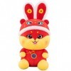 VICASKY Année du Lapin Mascotte Animaux en Peluche Poupée Lapin Figurine Jouet Année du Lapin Poupée Animaux en Peluche Lapin