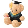 ERINGOGO Poupée Dr Ours Peluche De Graduation 2023 Jouet en Peluche Domestique Animal en Peluche De Remise des Diplômes Ours 