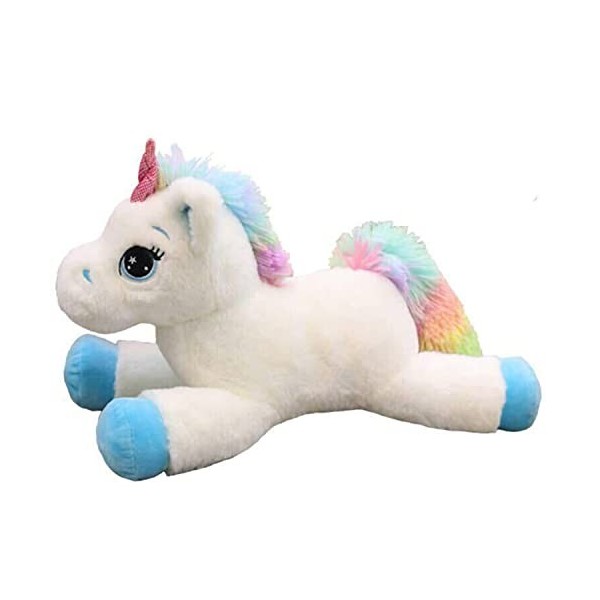 Georgie Porgy Licorne en Peluche Bloc de Couleur Teddy Câlin Jouet Animal Peluche pour Tout-Petits Les Enfants Rose 15 