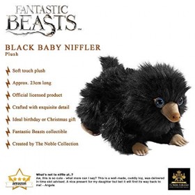 The Noble Collection Black Baby Niffler Plush by Officially Licensed 9in 23cm Fantastic Beasts Toy Dolls Magical Creatures 