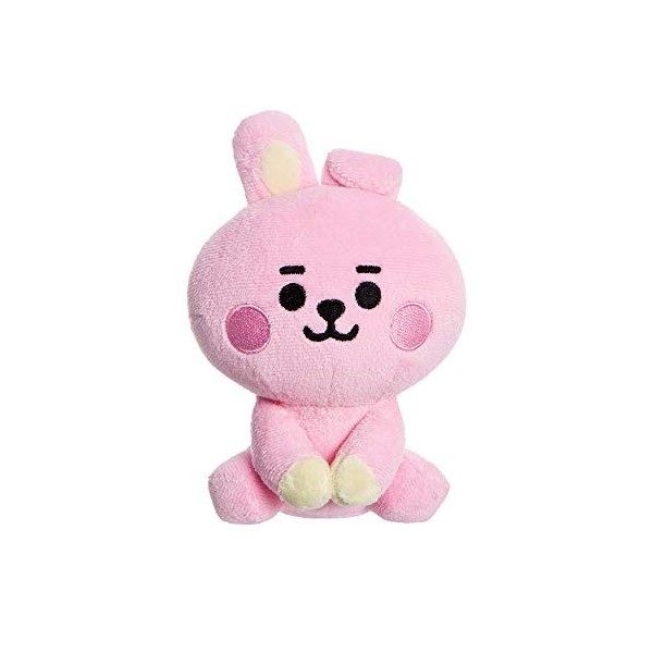 Aurora, 61373, BT21 Poupée Assise Baby Cooky 12,7 cm, Peluche Rose