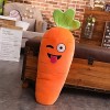 PECLO 45-90cm Dessin animé Sourire Carotte en Peluche Jouet Mignon Simulation légumes Carotte Oreiller poupées Peluches en Pe