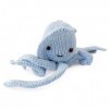 Purity Hand-Knitted Octopus Soft Toy made from Organic Cotton Pale Blue 
