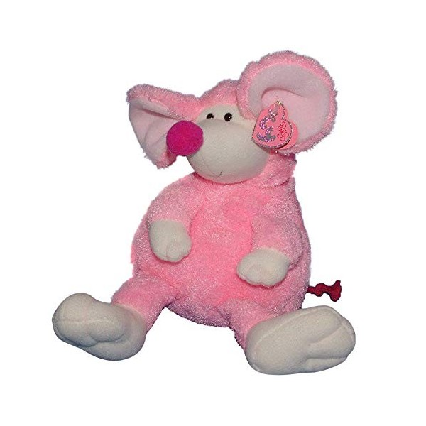 TY Beanie Baby - Peluche Animaux - Ratzo le Petit rat Rose