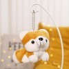 NURCIX Peluche 10Cm Porte-Clés Chiot Créatif en Peluche avec Pendentif pour Le Cartable Cadeau Garçon Et Fille