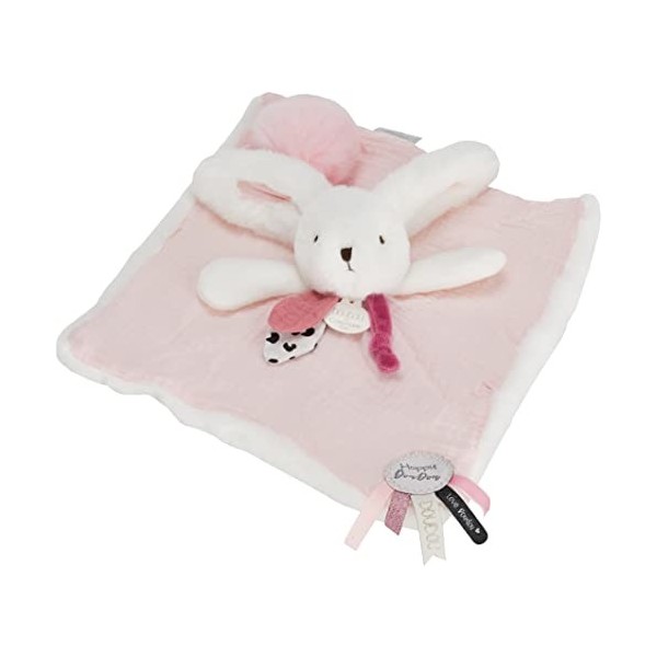 Doudou et Compagnie Happy Glossy-Pantin Pompon Blanc, DC3735