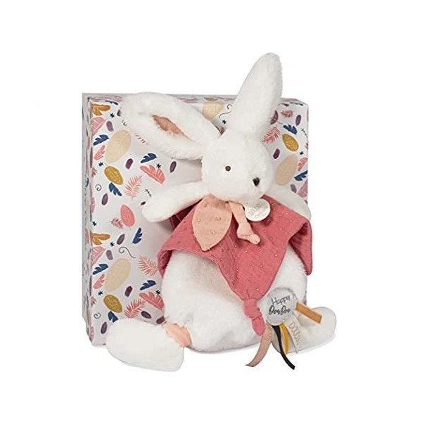 Doudou et Compagnie Happy Glossy-Pantin Pompon Blanc, DC3735