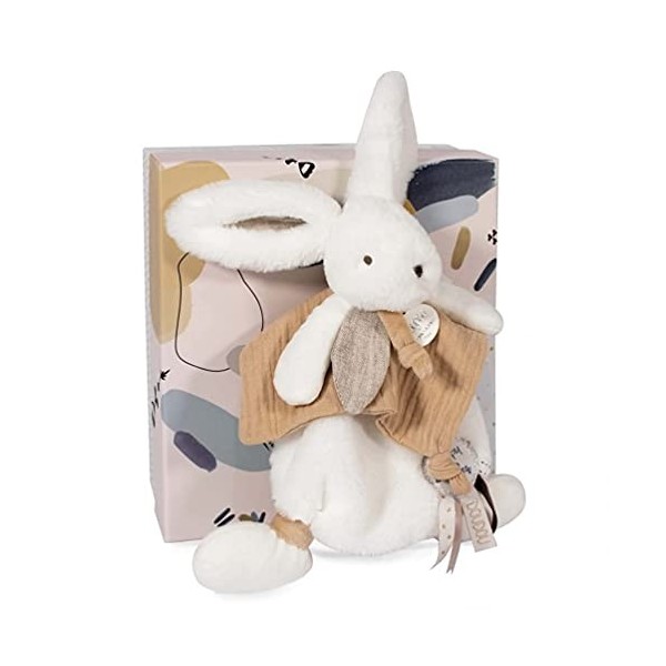 Doudou et Compagnie Happy Glossy-Pantin Pompon Blanc, DC3735