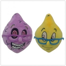 eamve Lot de 2 jouets en peluche Ms.LemonS en peluche Ms.LemonS en peluche douce - Jouet en peluche Mme LemonS - Jouet dhorr