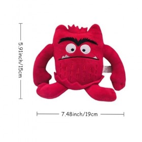 Simllyda Jouets en Peluche Monstre, ma Poupée de Dessin Animé Petit Monstre Emotionnel, 4 Jouets en Peluche Monstre Emotionne