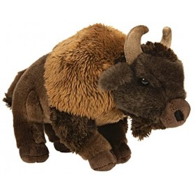 Uni-Toys - Bison - 29 cm Longueur - Buffle en Peluche, Bovin, Bœuf - Peluche, Doudou