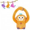 Brigamo Peluche Singe Singe dansant et parle selon ce que vous dites – Voir vidéo orange 