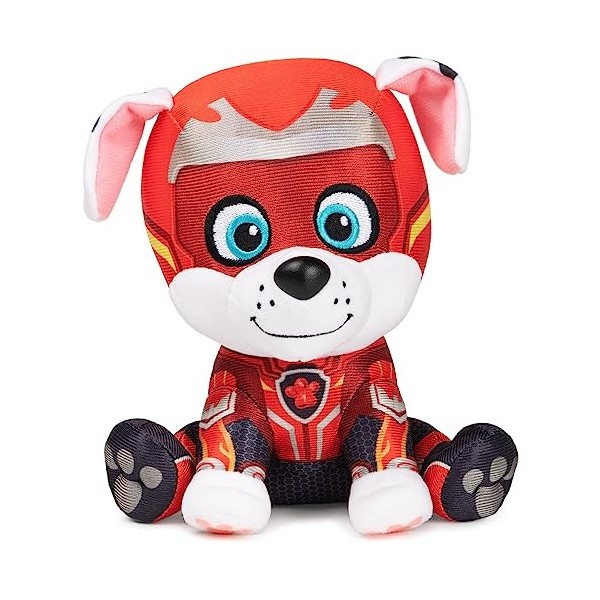 GUND Paw Patrol : The Mighty Movie Marshall Peluche sous licence officielle pour enfants de 1 an et plus, 15,2 cm