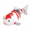 Shienfir Oreiller de Coussin de Poisson Doux 3D, Jouet en Peluche de Poisson de Simulation, Oreiller en Peluche de Carpe, Jou