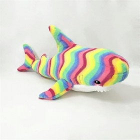 SaruEL Géant Requin Coloré Jouet en Peluche Animal Requin Classique Oreiller Poupée Jouet Enfants Fille Cadeaux 30cm 2