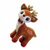 Abaodam Peluche De Noël Peluches Mignonnes à Décoration De Noël Figurine De Cerf Animaux en Peluche Moelleux Ornement De Cerf