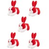Toyvian 2 Pièces Année De La Poupée Lapin Animaux en Peluche De Pâques Lapin en Peluche Coeur Panier De Lapin De Pâques Peluc