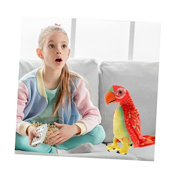 KICHOUSE Jouet en peluche pour perroquet en peluche pour enfants - Jouet en peluche pour filles - Jouet en peluche pour perro