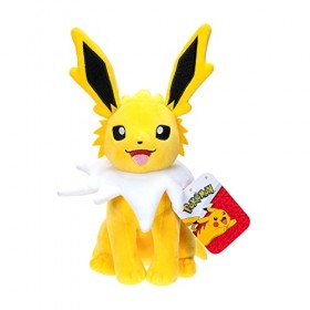 Pokemon Peluche de 20 cm-Blitza, PKW3407, Noir, Petit