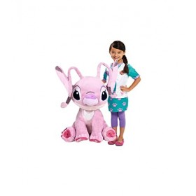 Plush Peluche Soft Stitch Disney avec son 30 cm, pêche, Leroy, Stitch – 4 édition au choix Stitch avec chemise hawaï 