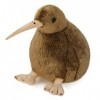 Peluche doiseau kiwi - Doudou - Peluche kiwi en fourrure - Douce et moelleuse comme un véritable oiseau - Cadeau pour tous l