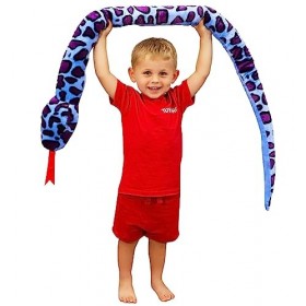 Toyland® 170cm 5.5ft Serpent Géant Bicolore en Peluche - 5 Motifs Assortis - Peluches pour Enfants