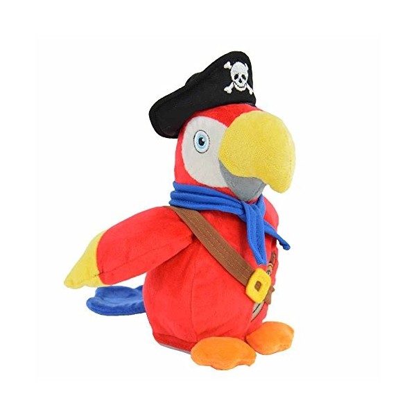 Kögler- Piraten Laber-Pirates Perroquet Parry Qui repére Tout, Peluche, 10051159, Multicolore