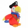 Kögler- Piraten Laber-Pirates Perroquet Parry Qui repére Tout, Peluche, 10051159, Multicolore