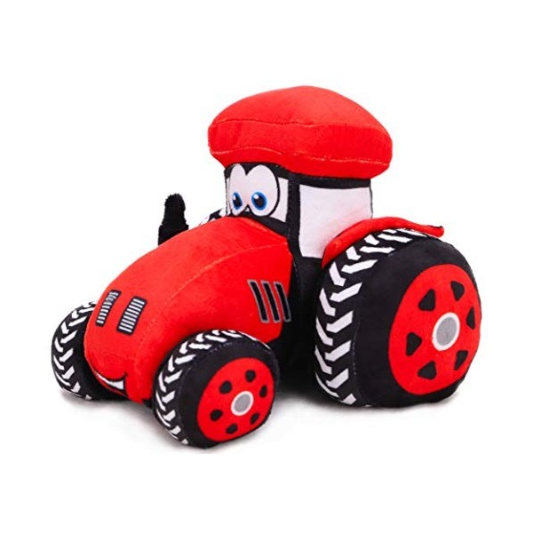 Toyland® Tracteur agricole en Peluche de 21 cm 8 Pouces – Décoration de Chambre pour garçons et Filles Bleu 