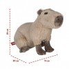 FANCY Capybara en Peluche 24cm – Peluche Mignonne de Capybara pour Enfant et Adulte Idée de Cadeau Noël et Anniversaire pour 
