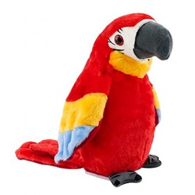 Surplex Perroquet Parlant en Peluche Mignon Jouet en Peluche Electrique, Répétez Ce Que Vous Dites Poupée Enregistrement Inte