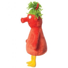 Aurora World- Aurora, 61497, Janet, Smed and The Smoos, Plüschtier écologique, Rot, Red