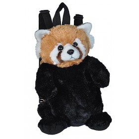 Wild Republic 21091 Sac à Dos Panda Rouge Sac à Dos Souple intégré Peluche 36 cm Multicolore