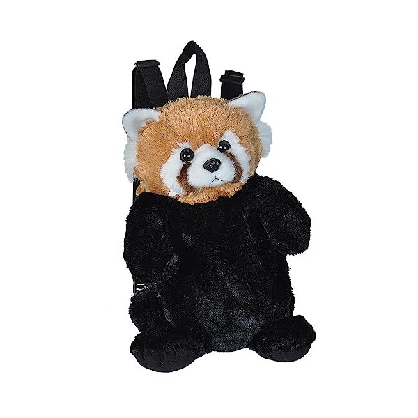 Wild Republic 21091 Sac à Dos Panda Rouge Sac à Dos Souple intégré Peluche 36 cm Multicolore