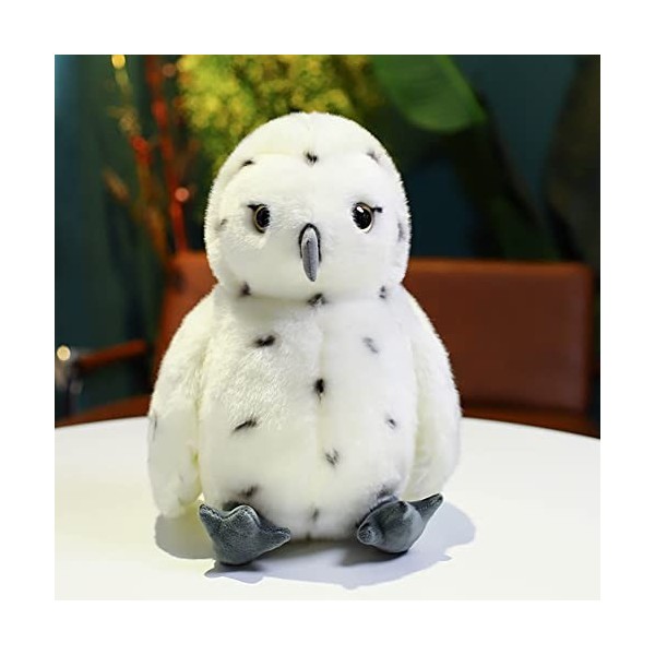 JAWSEU Peluche Hibou Blanc, Hibou en Peluche, Hibou Peluche, Animal en Peluche Jouet en Peluche Peluche Hibou Chouette Jouet 