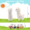 DNFASCHI Lot de 5 peluches en alpaga en peluche dalpaga douce en peluche pour enfants filles et garçons 5 pièces 