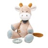 Nattou Mini Peluche Musicale en Polyester, Girafe Luna, Berceuse "La-Le-Lu", Environ 23 cm, Luna et Axel, Vert/Beige