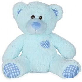 Ours bleu classique – Peluche douce – 40 cm – Construisez votre propre kit de fabrication dours en peluche – sans couture k