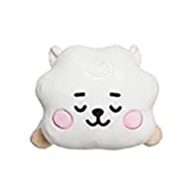 Aurora World- Aurore Aurora, 61444, BT21 Official Merchandise, Mini Coussin pour bébé RJ, Jouet Doux, Blanc, Whte