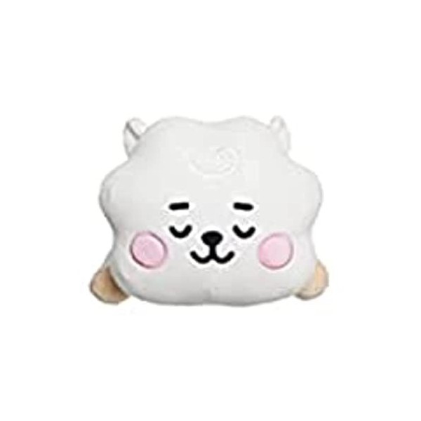 Aurora World- Aurore Aurora, 61444, BT21 Official Merchandise, Mini Coussin pour bébé RJ, Jouet Doux, Blanc, Whte