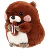 Garneck Marmotte Poupée en Peluche Oreiller Bébé Doux Oreillers Lit Oreiller en Peluche Hamster Poupée Mignon Animal Jeter Or