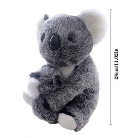 Aideal Koala avec enfant en peluche animaux Koala en peluche petit jouet, idée cadeau pour enfants et adultes gris 