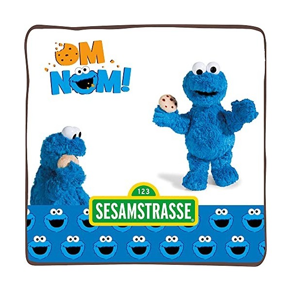 NICI 41958 Sesame Street Peluche Monstre ramasse-miettes 35 cm pour Filles, garçons & Fans – Peluche Moelleuse pour câliner &