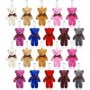 20 Pcs Mini Ours en Peluche Jouet 4,7 Pouces en Peluche Petit Ours Articulé Ours en Peluche Doux Miniature Ours en Peluche Po