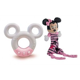 Clementoni- Minnie Projecteur Disney Baby veilleuse Musicale et Lumineuse-Peluche Lavable en Machine, 0 Mois et Plus, 17396, 